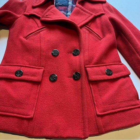 American Eagle Outfitters Women's Wool Blend Short Pea Coat Size Medium - Picture 9 of 10